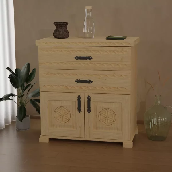 Śleboda Komoda 80cm, drzwiczki + 2x szuflada