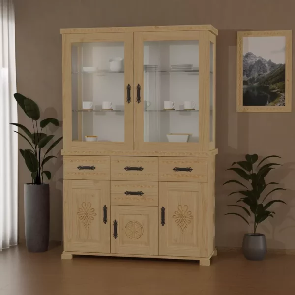 Śleboda, Witryna 120cm, 3x drzwiczki + 4x szuflada